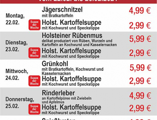 Aktueller Mittagstisch Woche A